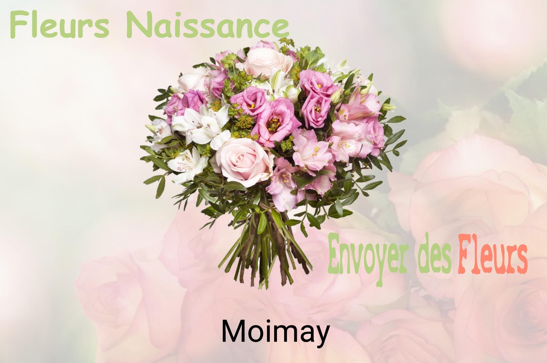Bouquet de fleurs de naissance livré à Moimay