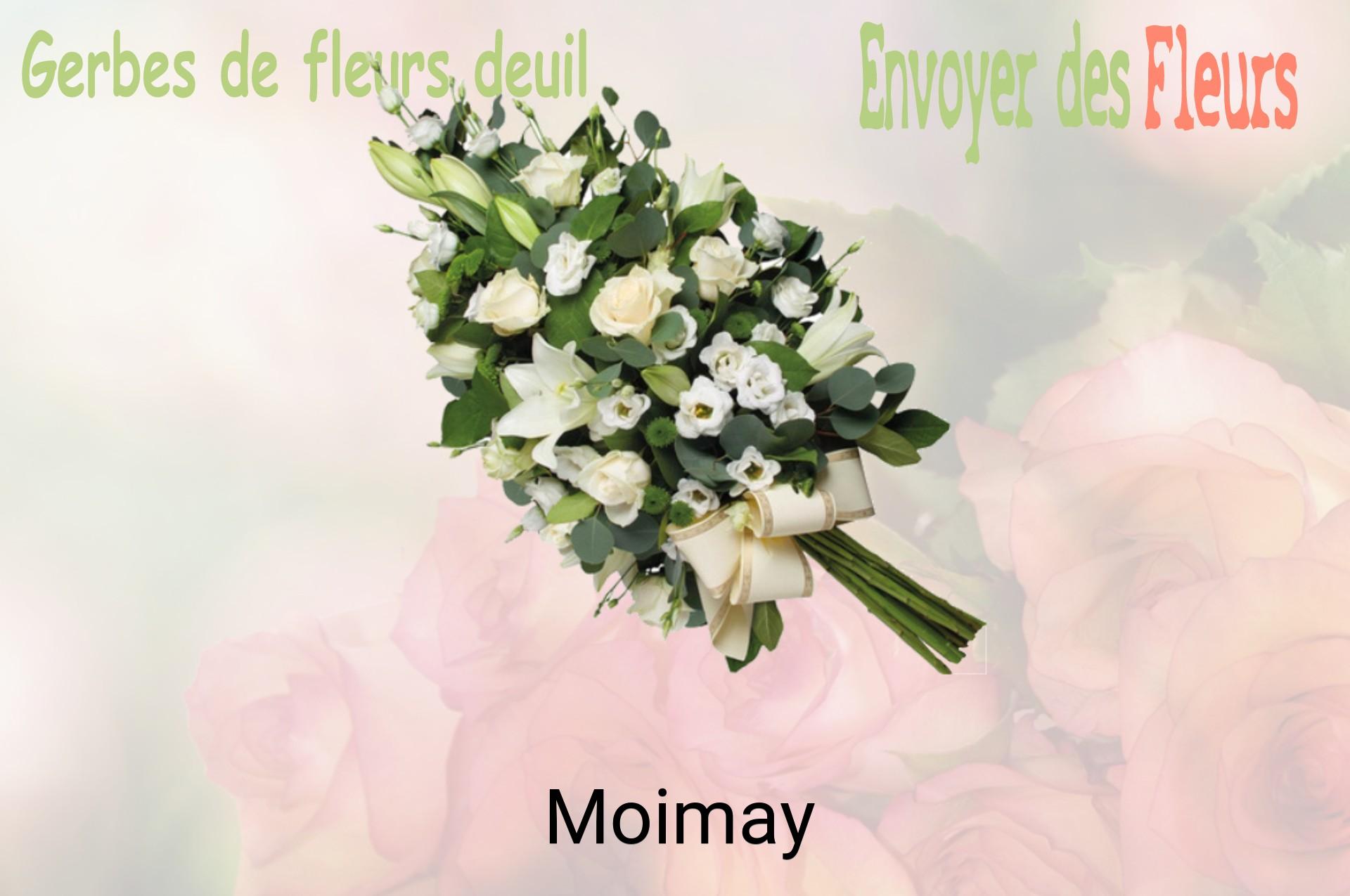 Gerbe de fleurs de deuil livrée à Moimay